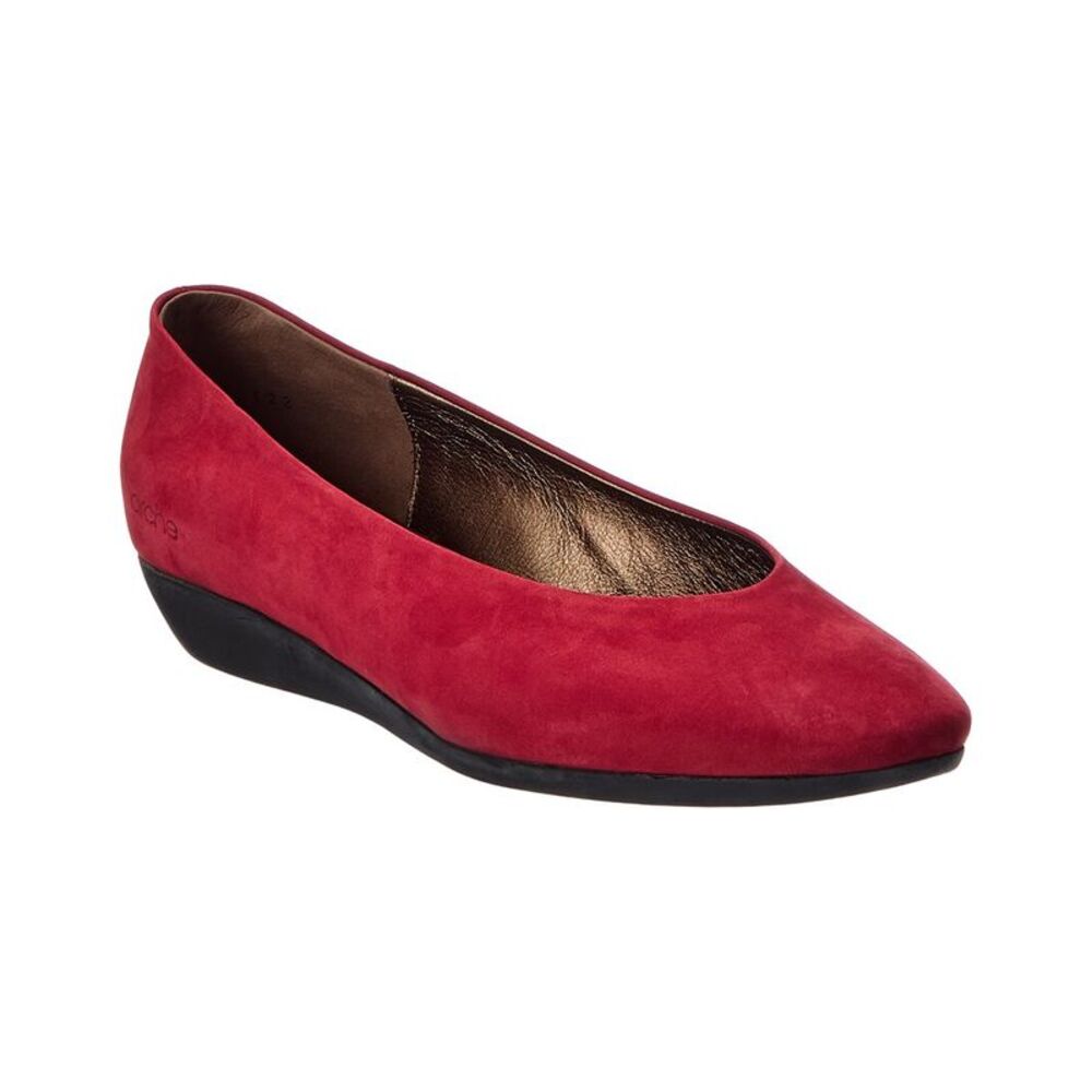 Arche Onyri Leather Flat, Red